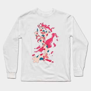 crude cat hands Long Sleeve T-Shirt